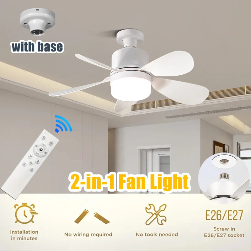 Ventilador de techo con luz y mando a distancia