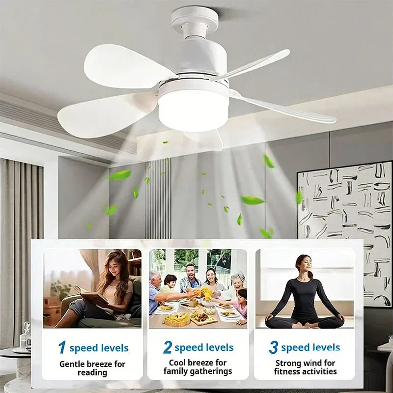 Ventilador de techo con luz y mando a distancia