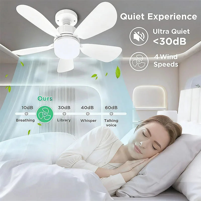 Ventilador de techo con luz y mando a distancia