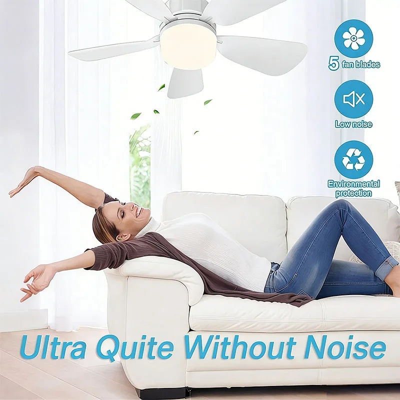 Ventilador de techo con luz y mando a distancia